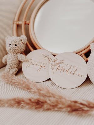 20 Meilensteinkarten Schwangerschaft aus Holz 20 Stück - BohoWildflowerVibes