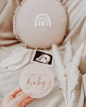 20 Meilensteinkarten Schwangerschaft aus Holz 20 Stück - BohoWildflowerVibes