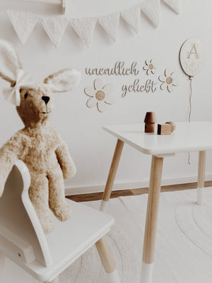 3 Holzblumen - graviert - BohoWildflowerVibes