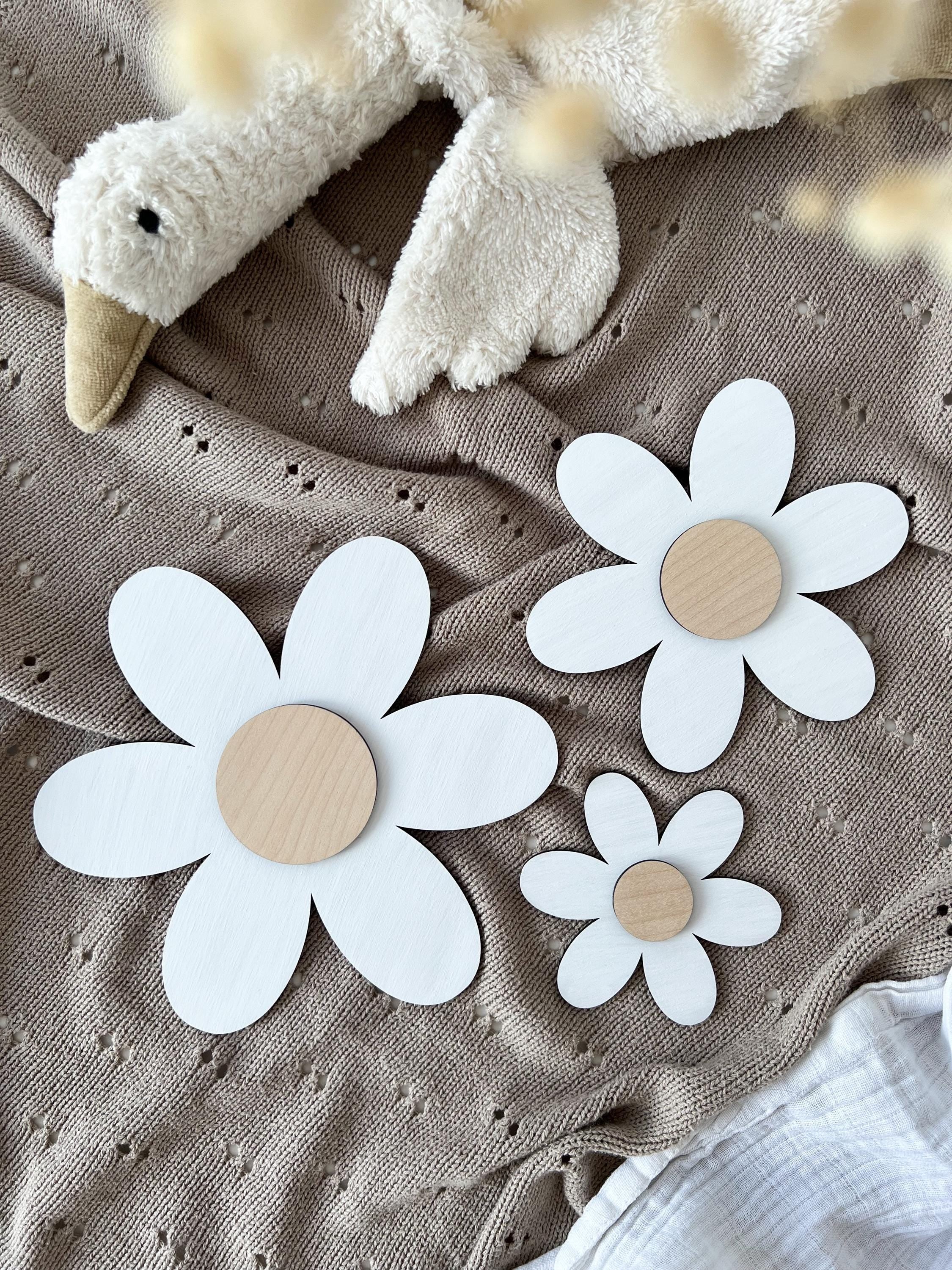 Holzblumen - weiß, Birke - BohoWildflowerVibes