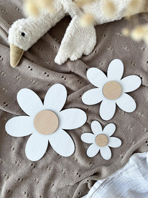 Holzblumen - weiß, Birke - BohoWildflowerVibes