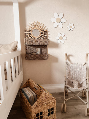 Holzblumen - weiß Birke