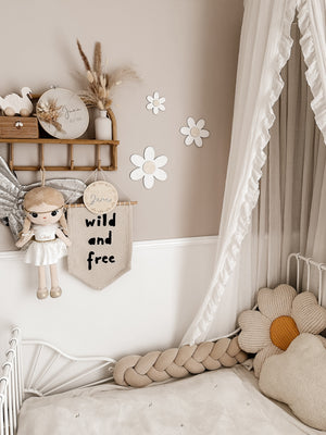 Holzblumen - weiß Birke