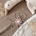 3 Holzblumen - weiß, rosé/violett - BohoWildflowerVibes