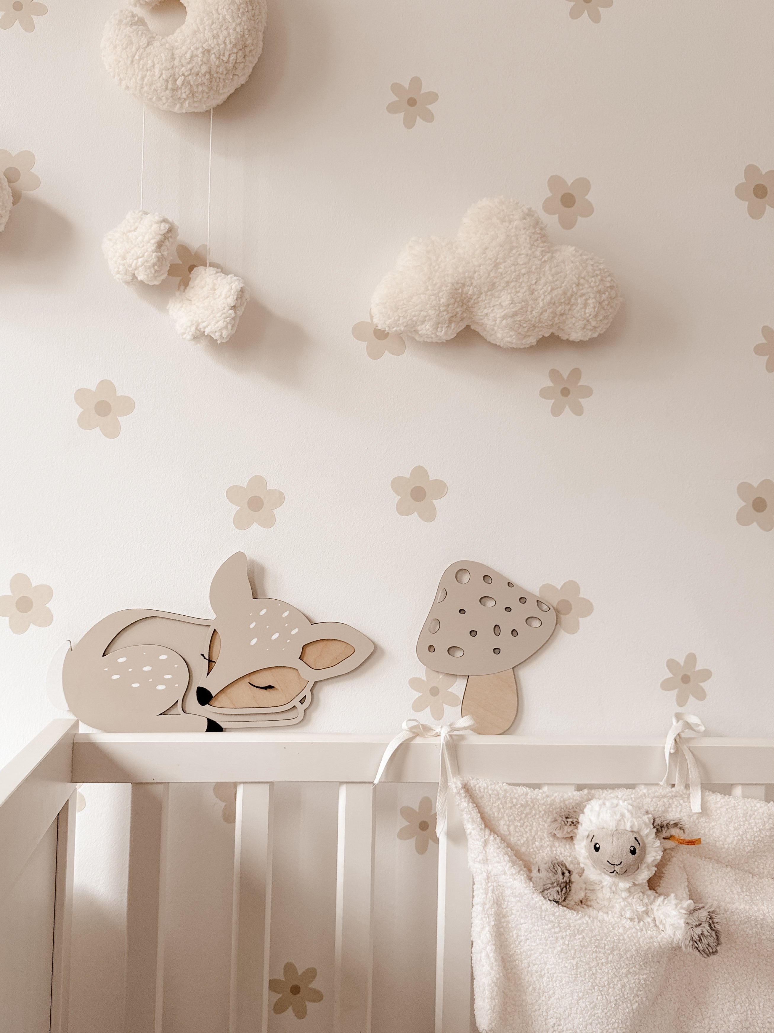 3 Pilze aus Holz - Beige, Birke - BohoWildflowerVibes