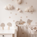 3 Pilze aus Holz - Beige, Birke - BohoWildflowerVibes