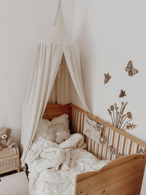 3 Schmetterlinge aus Holz - Nussbraun Wanddekoration, Kinderzimmer - BohoWildflowerVibes