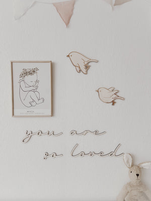 3 Vögel aus Holz - BohoWildflowerVibes