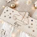 Adventskalender aus Holz personalisiert - Auto