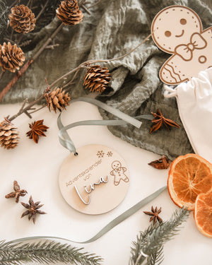 Anhänger für Adventskalender aus Holz - personalisiert