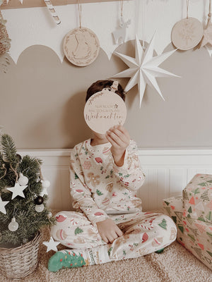 Countdowntafel Weihnachten aus Holz - BohoWildflowerVibes