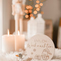 Entlich Weihnachten Schild aus Holz