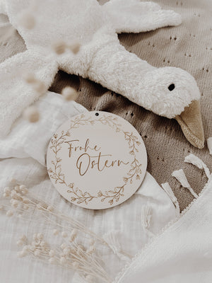 Frohe Ostern Tafel - BohoWildflowerVibes