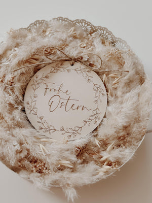 Frohe Ostern Tafel - BohoWildflowerVibes