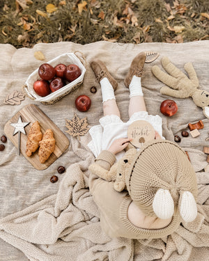 Hallo Herbst Holztafel