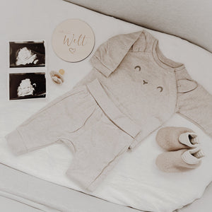 Hallo Welt Meilensteinkarte - BohoWildflowerVibes