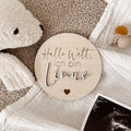 Hallo Welt Meilensteinkarte personalisiert