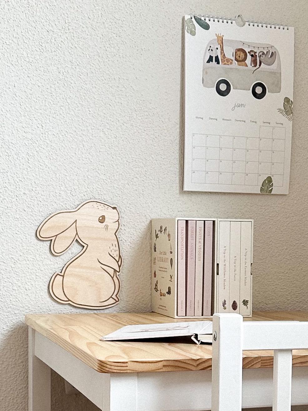 Hase aus Holz - BohoWildflowerVibes