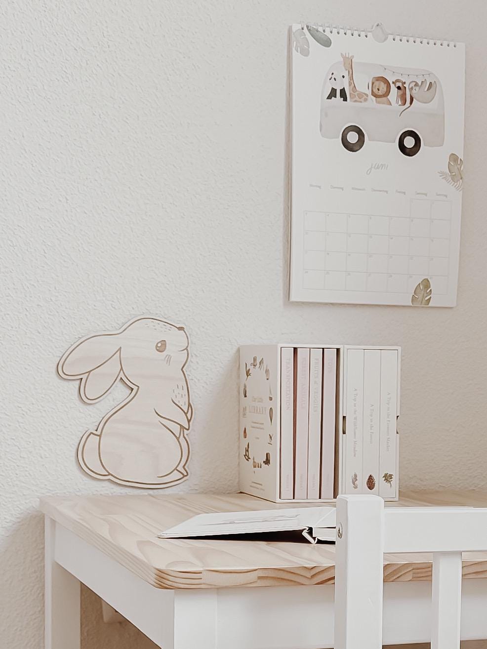 Hase aus Holz - BohoWildflowerVibes