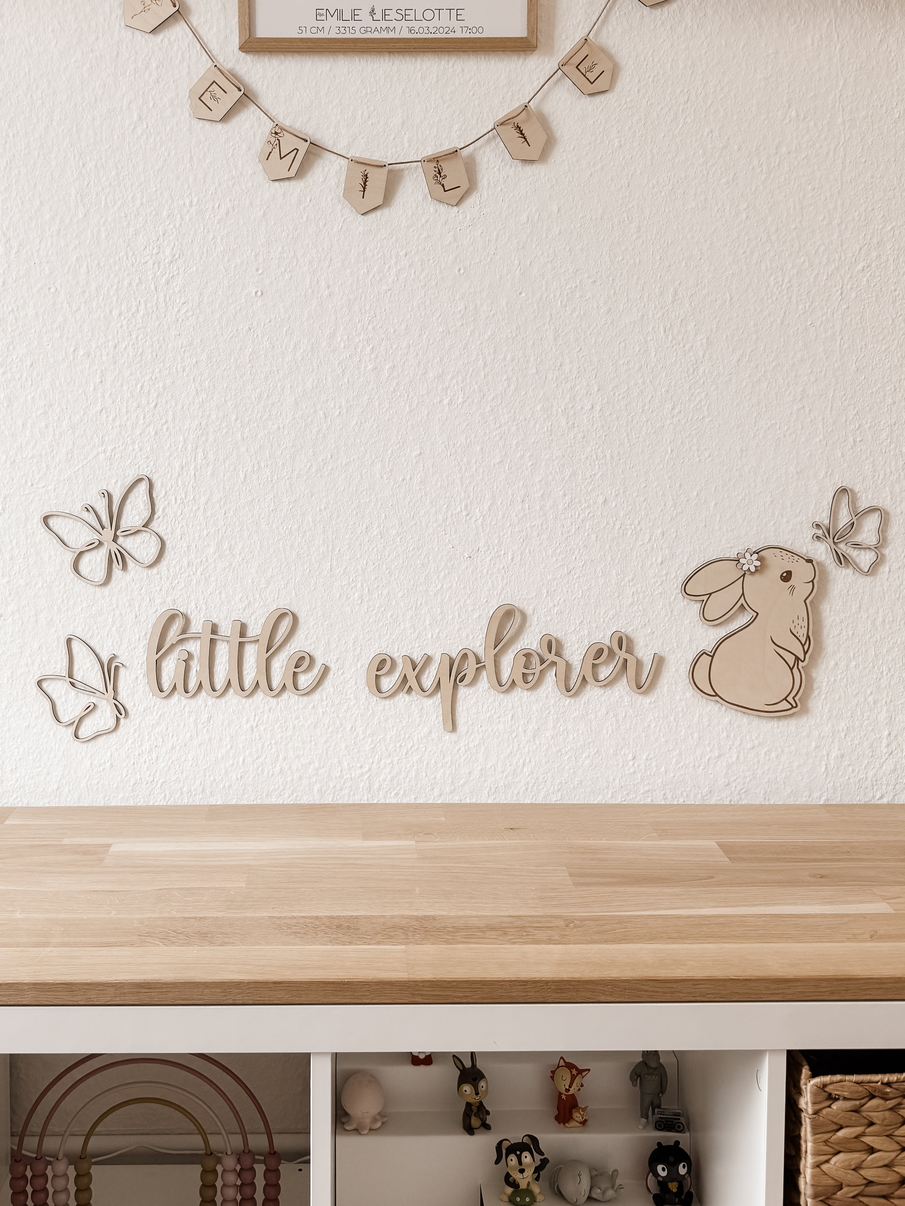 Hase mit Blümchen - BohoWildflowerVibes