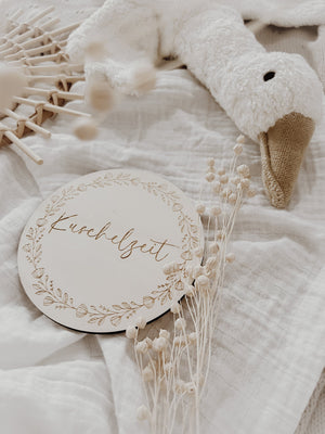 Kuschelzeit Meilensteinkarte Baby, Babys erstes Jahr - BohoWildflowerVibes