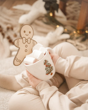 Lebkuchenmann Plätzchen aus Holz - Birke graviert