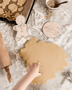 Meilensteinkarte Auf die Plätzchen fertig los