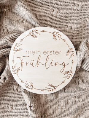 Meilensteinkarte - mein erster Frühling - BohoWildflowerVibes