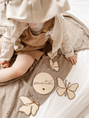 Meilensteinkarte - #ootd, Outfit of the day - BohoWildflowerVibes