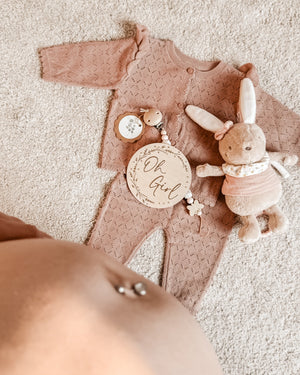 Oh Girl Meilensteintafel aus Holz