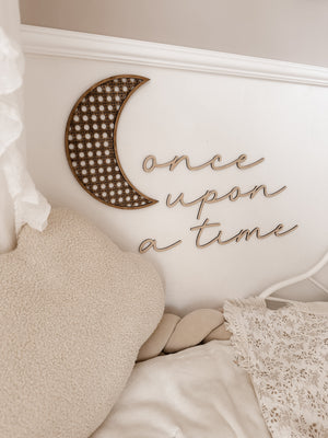 Schriftzug - once upon a time - BohoWildflowerVibes