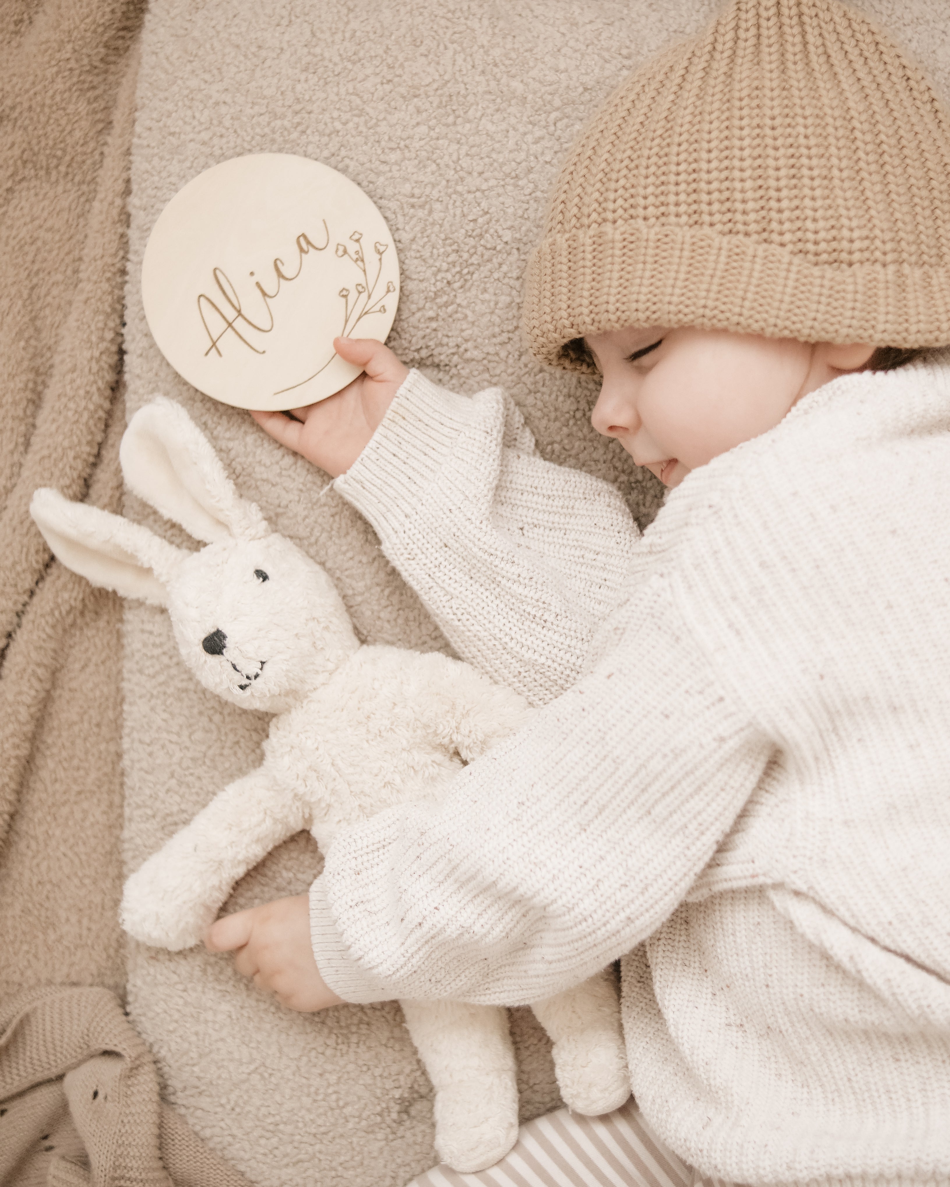 Personalisierte Holztafel mit Namen - fürs Kinderzimmer
