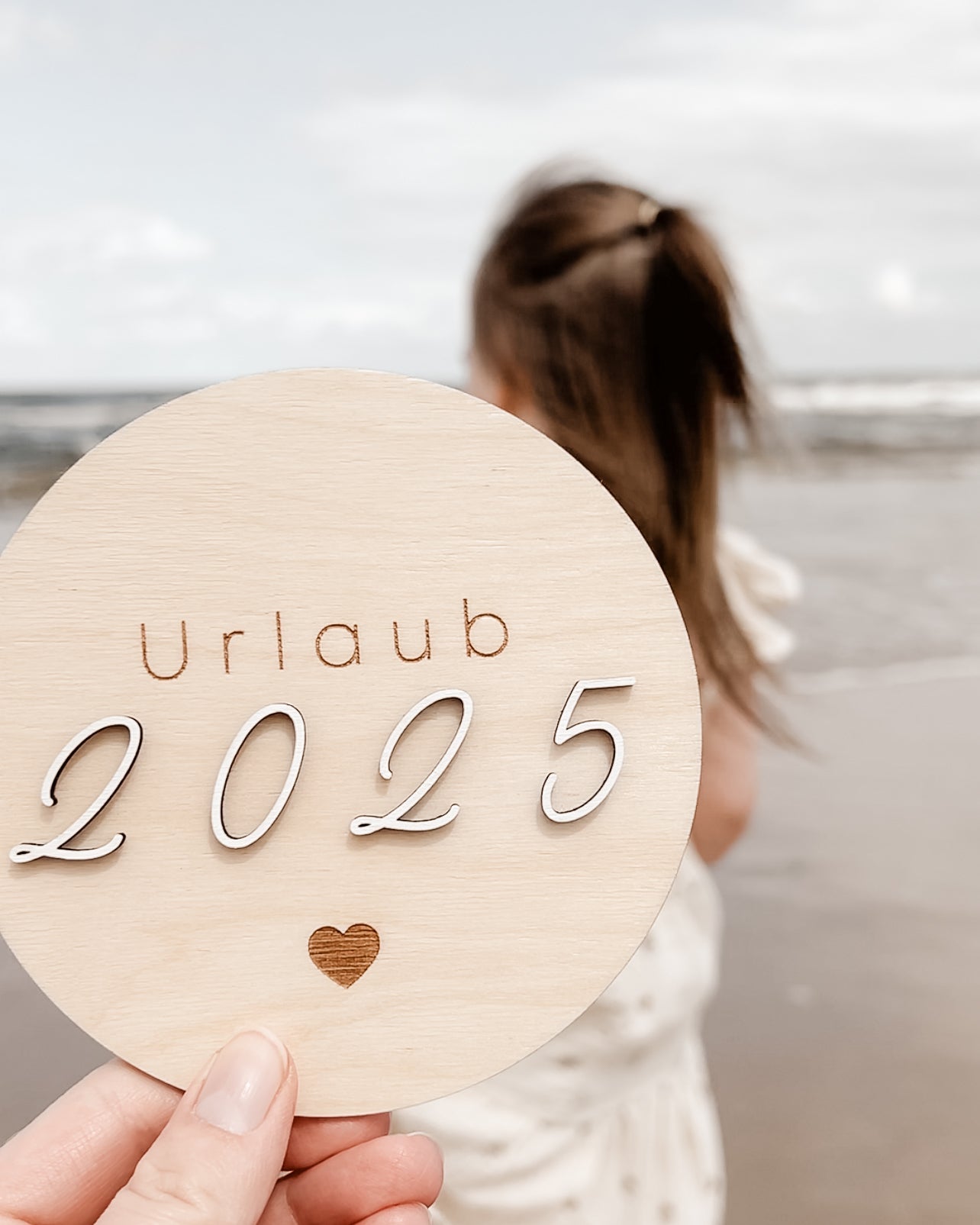 Personalisierte Meilensteinkarte - Urlaub mit Jahr