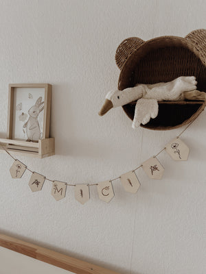 Personalisierte Wimpelkette mit Wunschmotiven - BohoWildflowerVibes