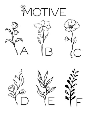 Personalisierte Wimpelkette mit Wunschmotiven - BohoWildflowerVibes