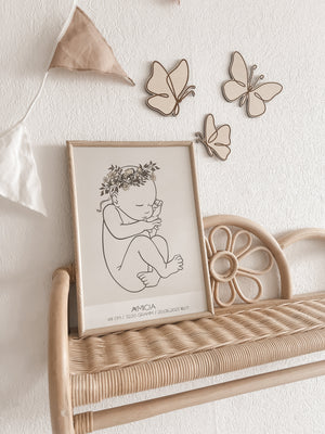 Schmetterlinge aus Holz - graviert