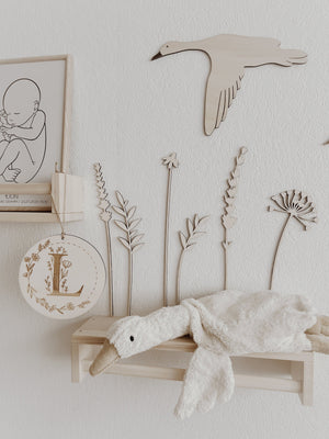 Personalisiertes Holzschild mit Buchstabe - BohoWildflowerVibes