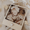 Polaroid Rahmen, Fotorahmen aus Holz - Herz weiß - BohoWildflowerVibes