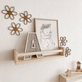 Rattan Buchstabe aus Holz Wanddekoration Alphabet Kinderzimmer und Babyzimmer