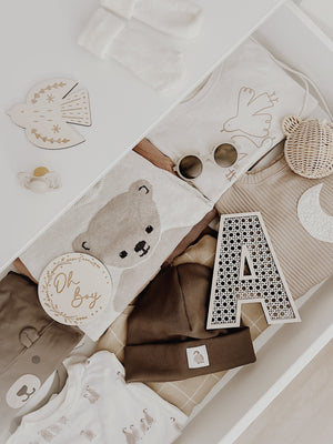 Rattan Buchstabe aus Holz, Wanddekoration, Alphabet, Kinderzimmer und Babyzimmer - BohoWildflowerVibes