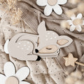 Reh aus Holz - Beige, Birke - BohoWildflowerVibes