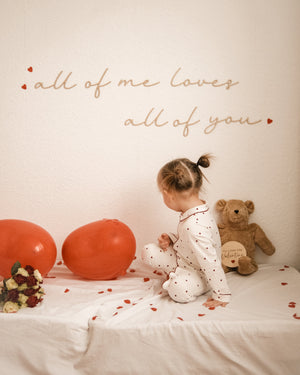 Schriftzug - all of me loves all of you