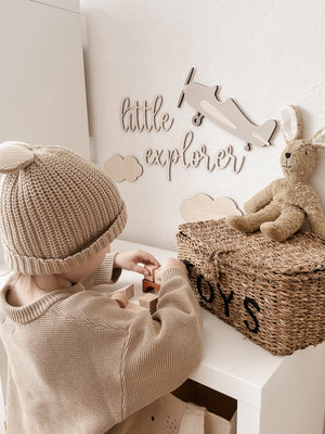 Schriftzug - little explorer