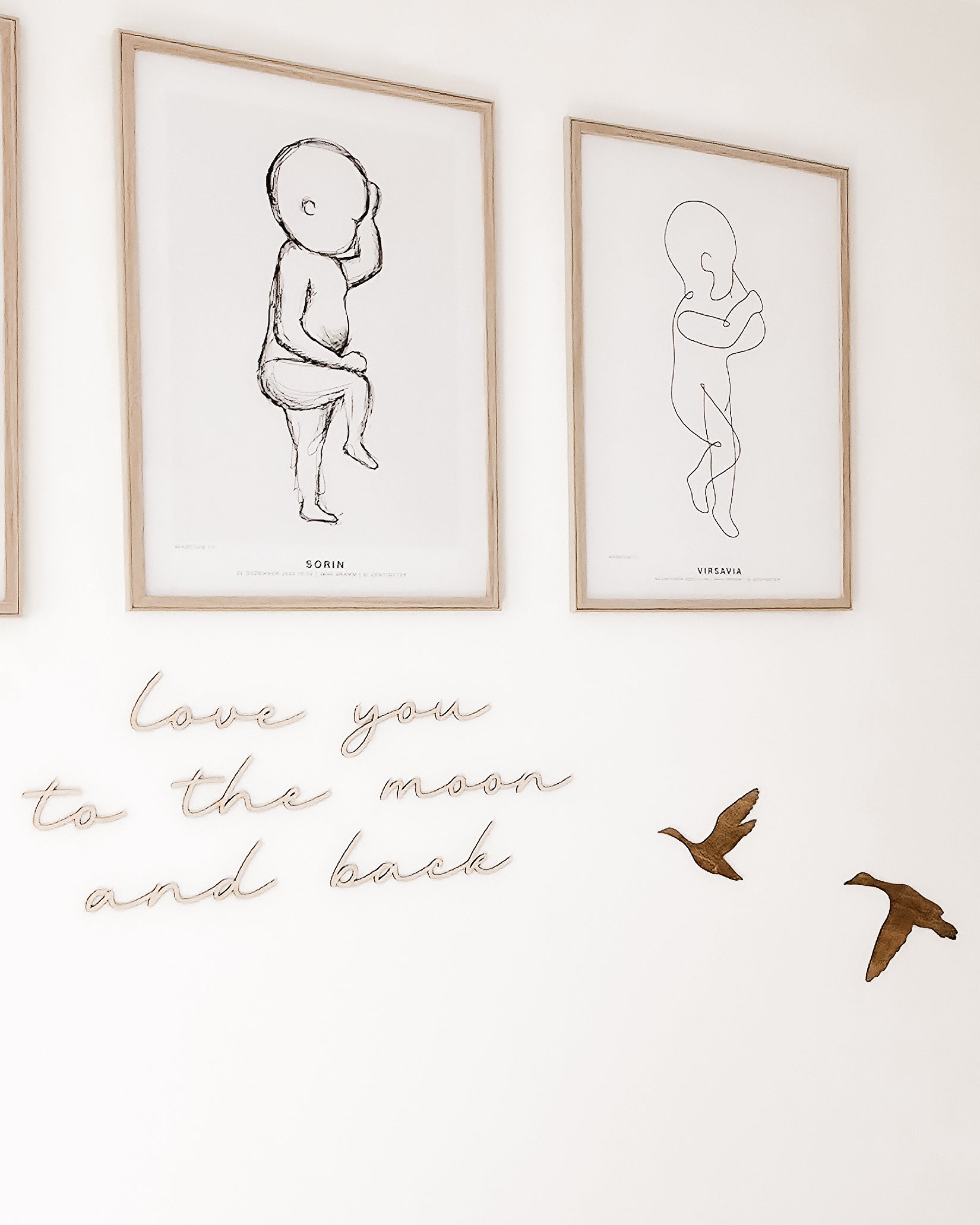 Schriftzug - love you to the moon and back