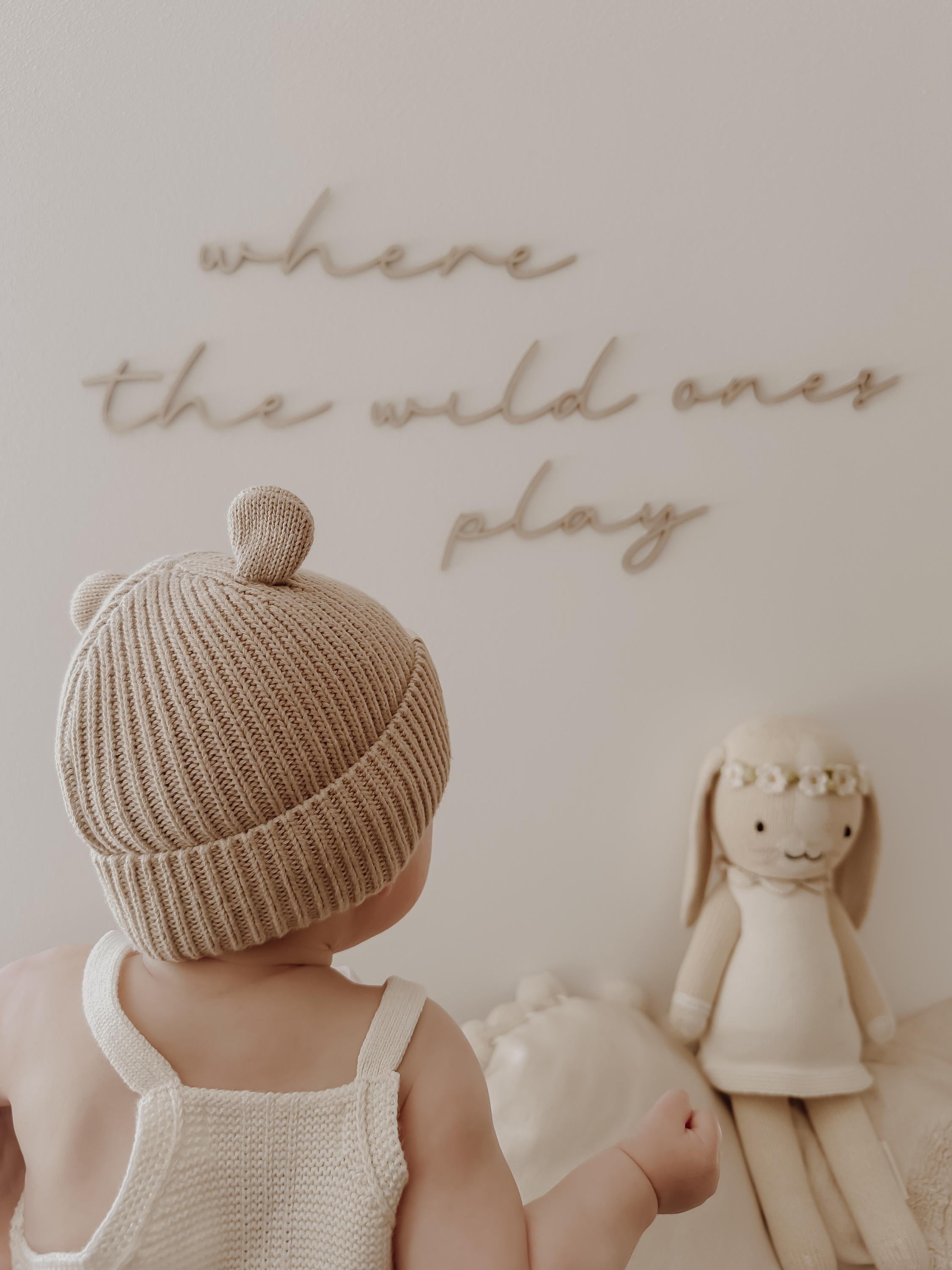 Schriftzug- where the wild ones play - BohoWildflowerVibes