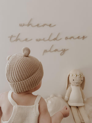 Schriftzug- where the wild ones play - BohoWildflowerVibes