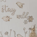 Schriftzug - stay wild - BohoWildflowerVibes