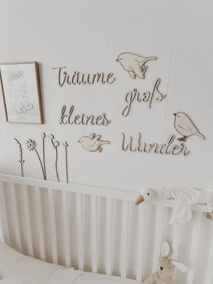 Schriftzug- Träume groß kleines Wunder - BohoWildflowerVibes