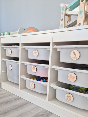 Trofast Schilder aus Holz 12er - BohoWildflowerVibes