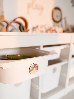 Trofast Schilder aus Holz 12er